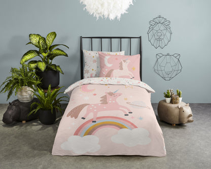 Kinderdekbedovertrek Pure microvezel Deina - 1 persoons 140Ã—200/220 cm