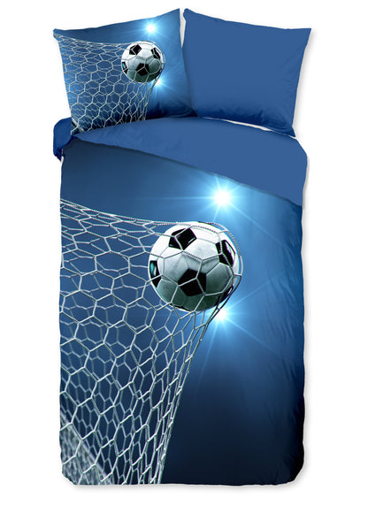 Kinderdekbedovertrek Pure microvezel Fans - 1 persoons 140Ã—200/220 cm