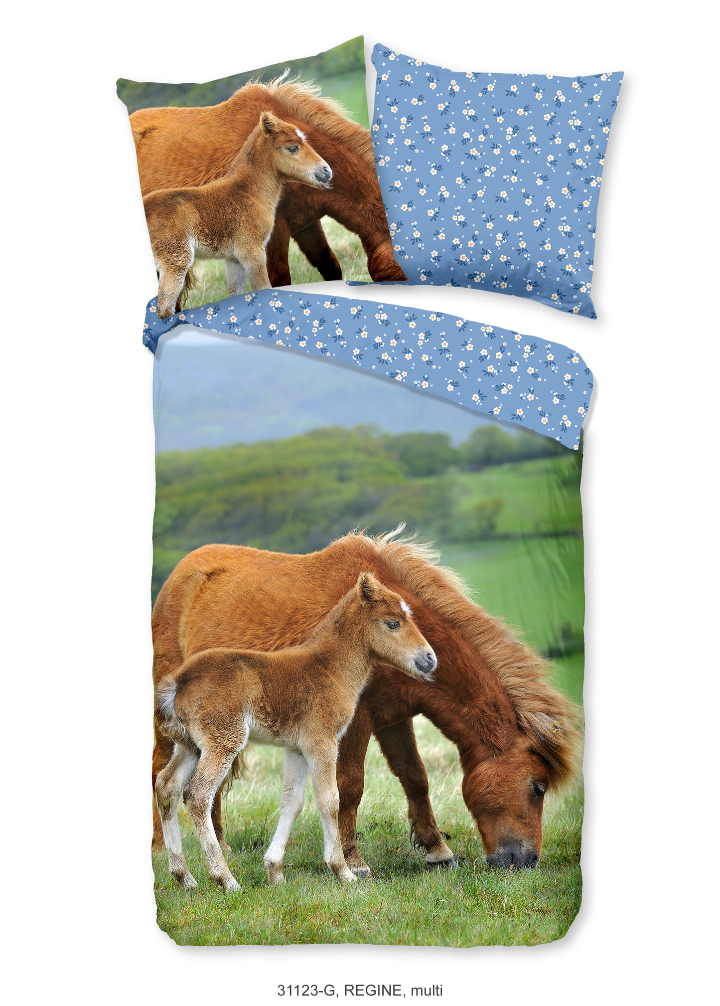 Kinderdekbedovertrek Good Morning Regine - Duitsland 135x200 + 1* 80x80 cm