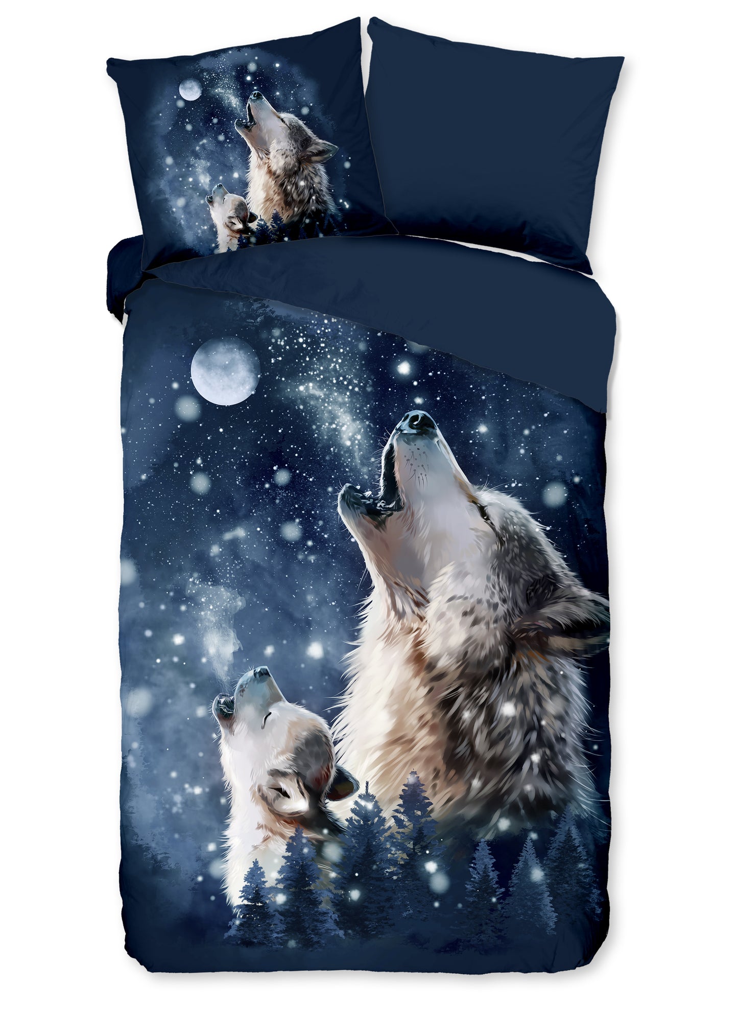 Dekbedovertrek Pure microvezel Moon - 1 persoons 140Ã—200/220 cm