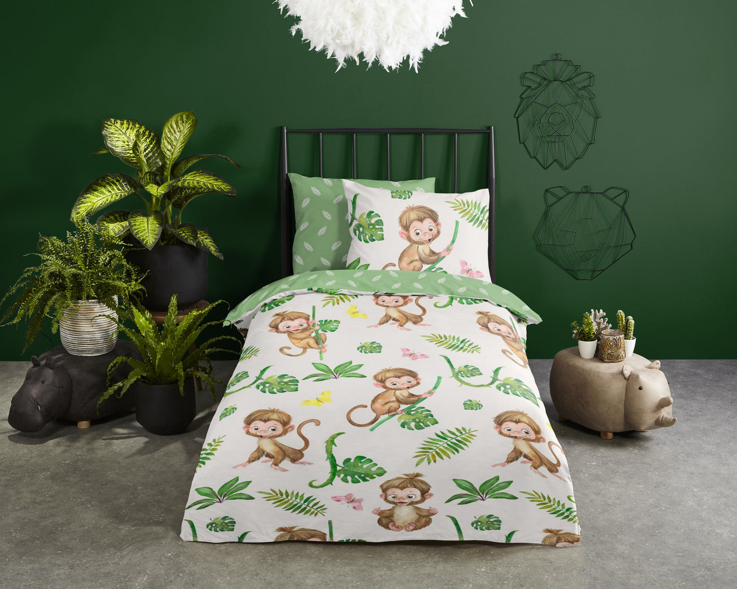 Kinderdekbedovertrek Good Morning Play - 1 persoons 140Ã—200/220 cm