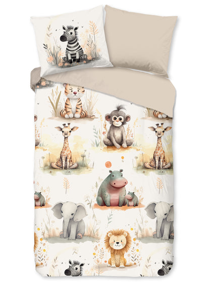 Kinderdekbedovertrek Pure Pete - 1 persoons 140Ã—200/220 cm
