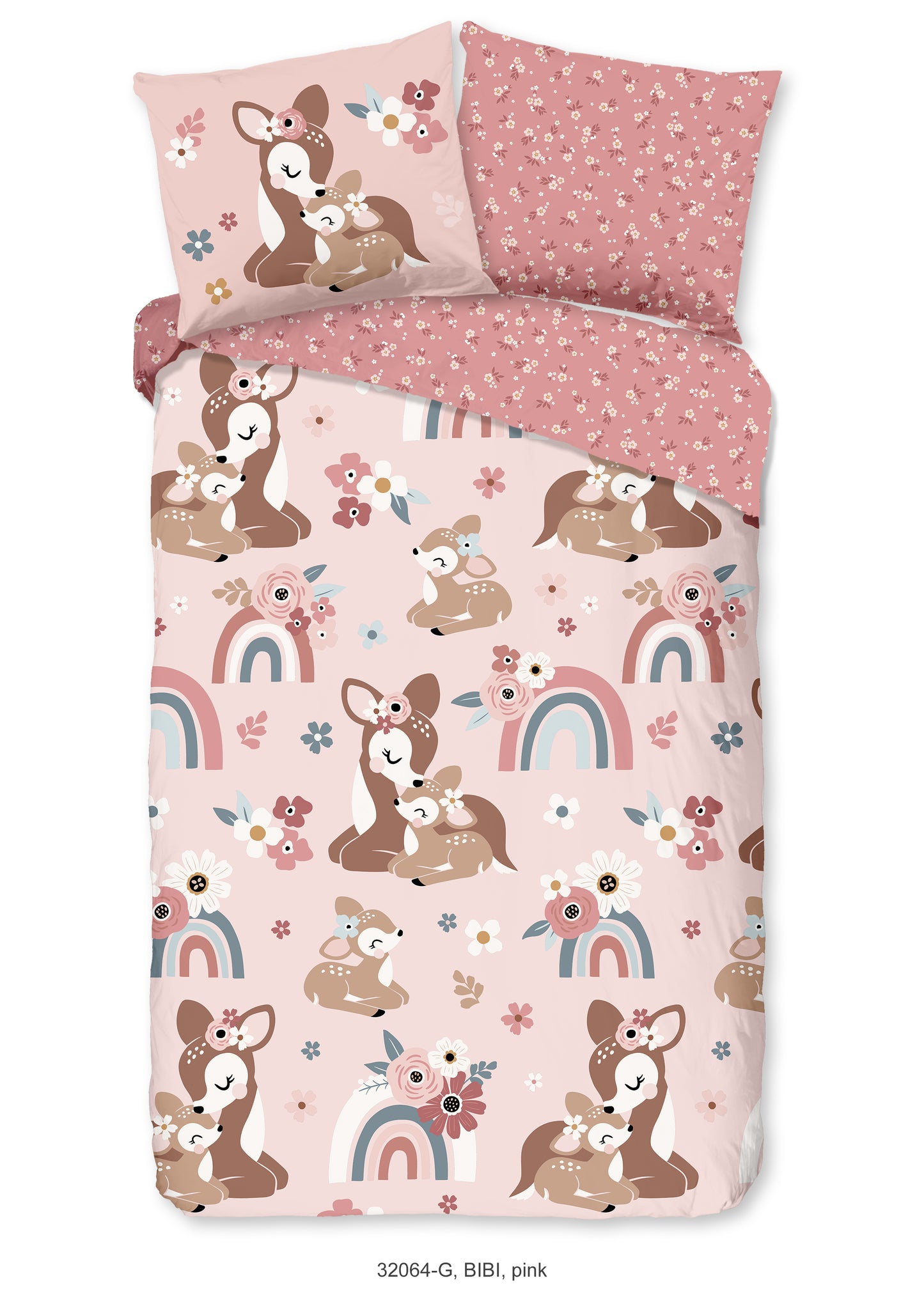 Kinderdekbedovertrek Good Morning Bibi - 1 persoons 140Ã—200/220 cm