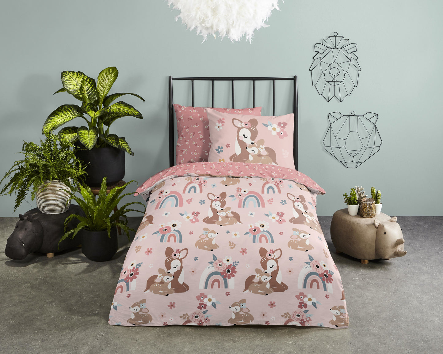 Kinderdekbedovertrek Good Morning Bibi - 1 persoons 140Ã—200/220 cm