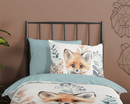Kinderdekbedovertrek Good Morning Foxx - 1 persoons 140Ã—200/220 cm