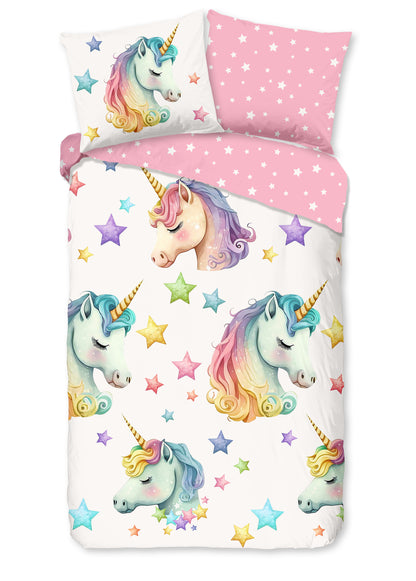 Kinderdekbedovertrek Pure microvezel Fancy - 1 persoons 140Ã—200/220 cm