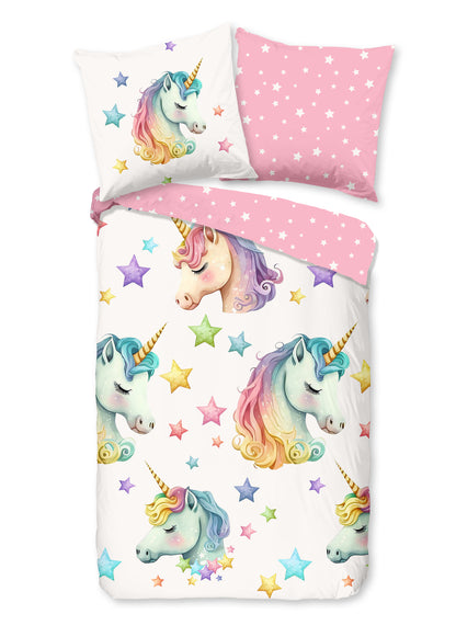 Kinderdekbedovertrek Pure microvezel Fancy - Duitsland 135x200 + 1* 80x80 cm