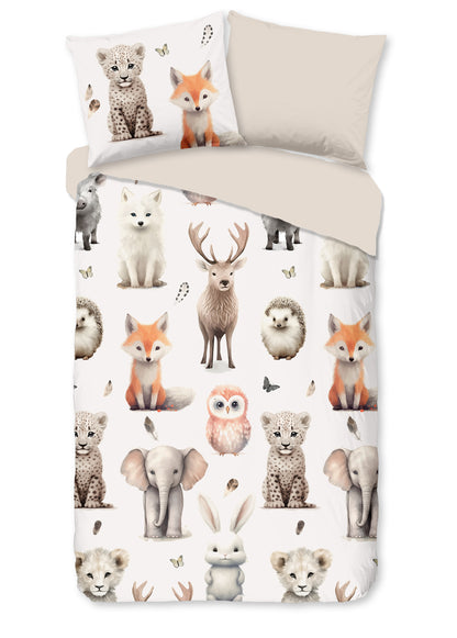 Kinderdekbedovertrek Good Morning Flanel Sven - 1 persoons 140Ã—200/220 cm