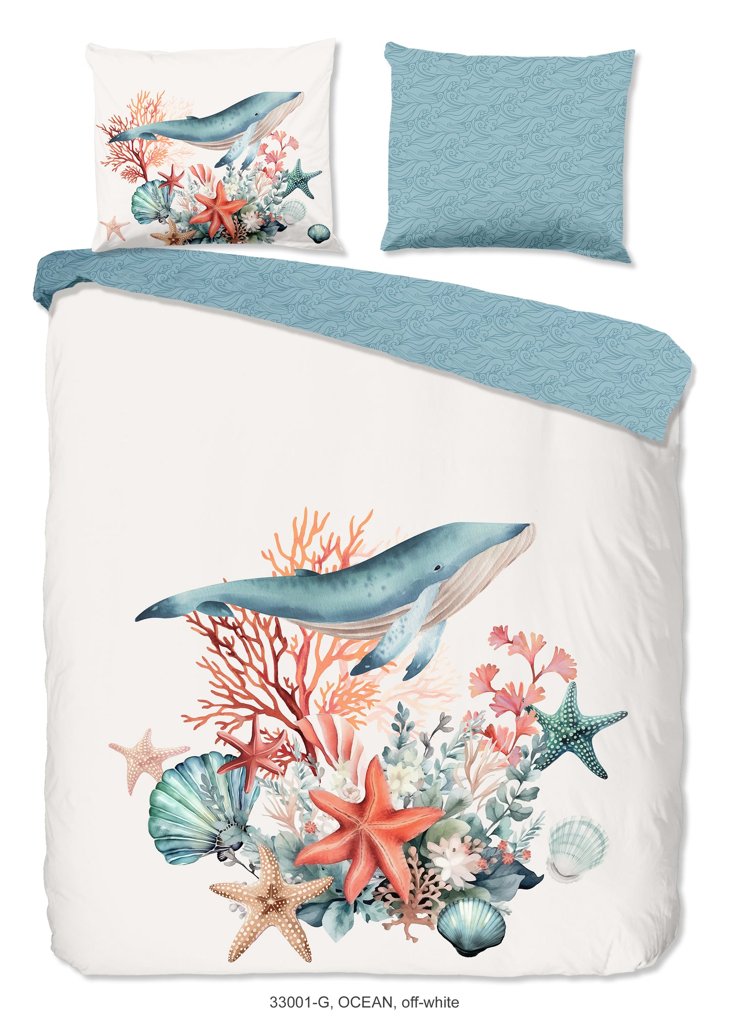 Dekbedovertrek Good Morning Ocean - 2 persoons 200x200/220 cm