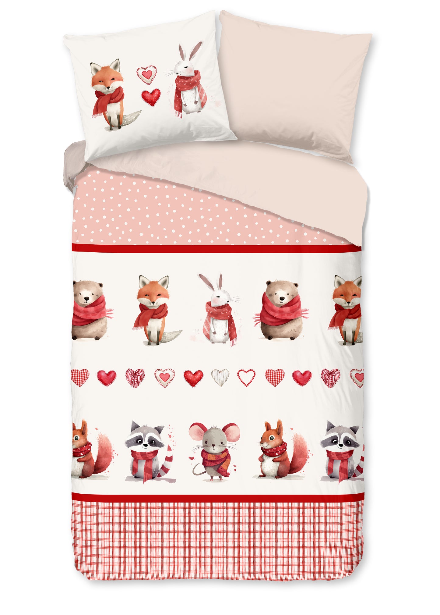 Kinderdekbedovertrek Good Morning Flanel Timmy - 1 persoons 140Ã—200/220 cm