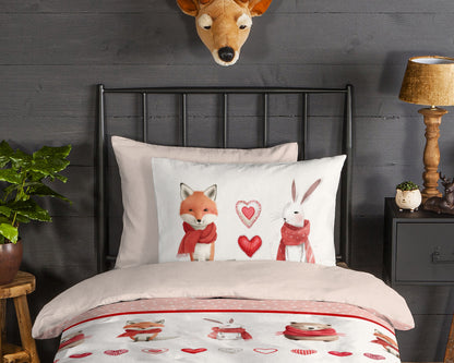 Kinderdekbedovertrek Good Morning Flanel Timmy - 1 persoons 140Ã—200/220 cm