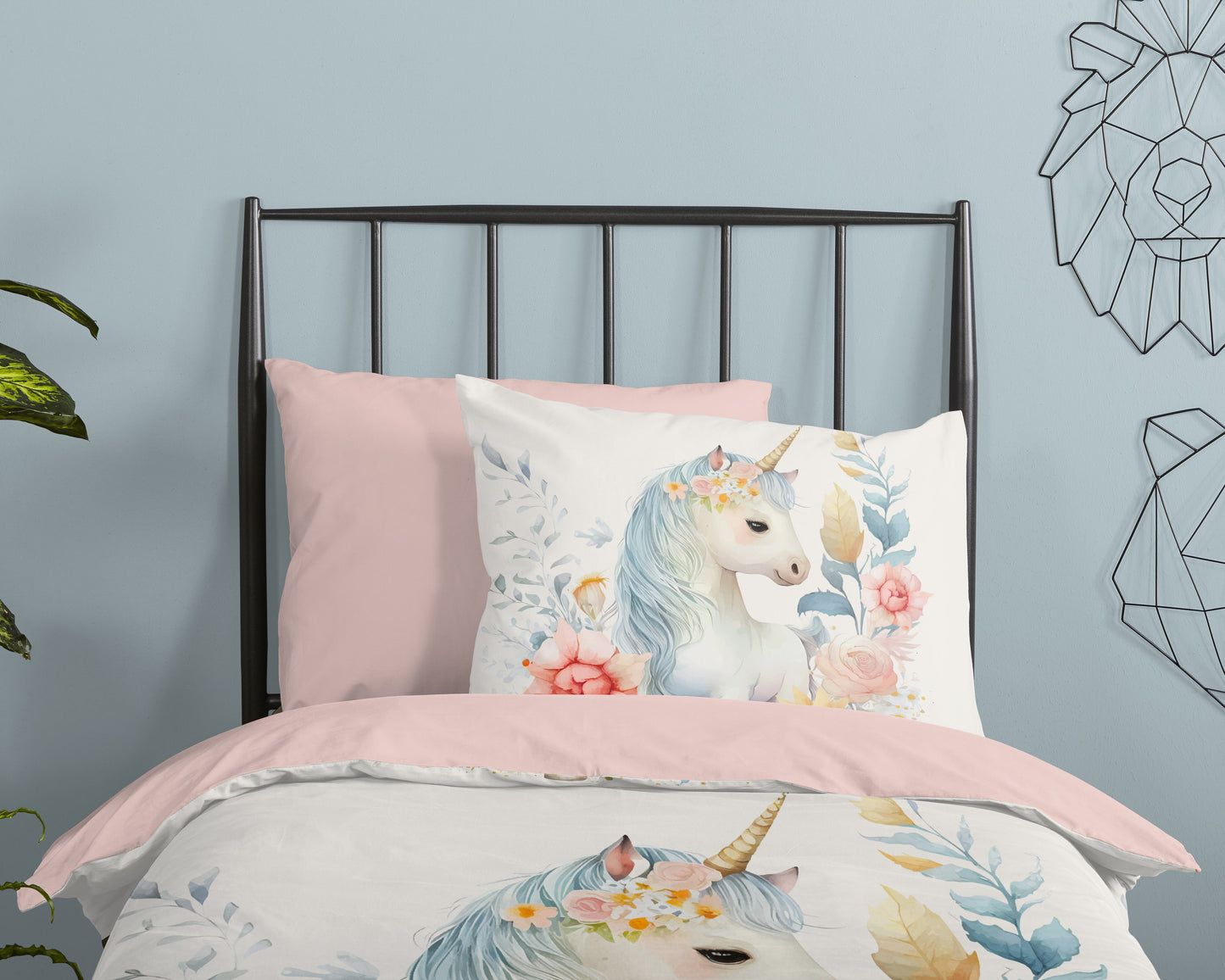 Kinderdekbedovertrek Pure microvezel Unidream - 1 persoons 140Ã—200/220 cm