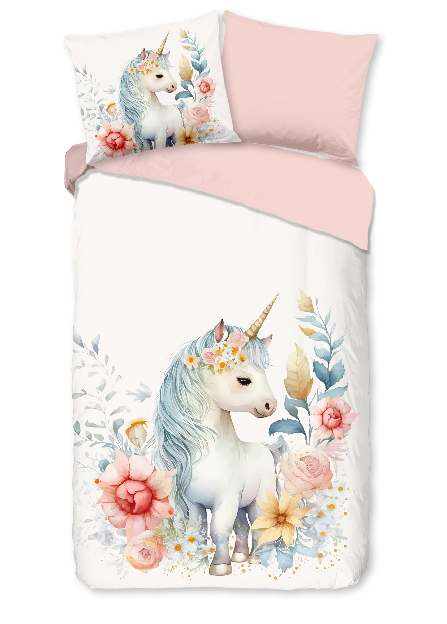 Kinderdekbedovertrek Pure microvezel Unidream - Duitsland 135x200 + 1* 80x80 cm