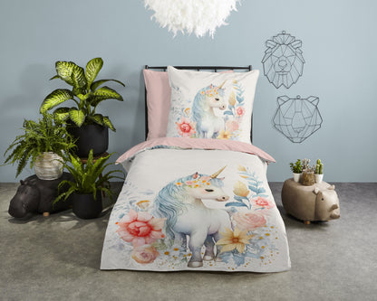 Kinderdekbedovertrek Pure microvezel Unidream - Duitsland 135x200 + 1* 80x80 cm