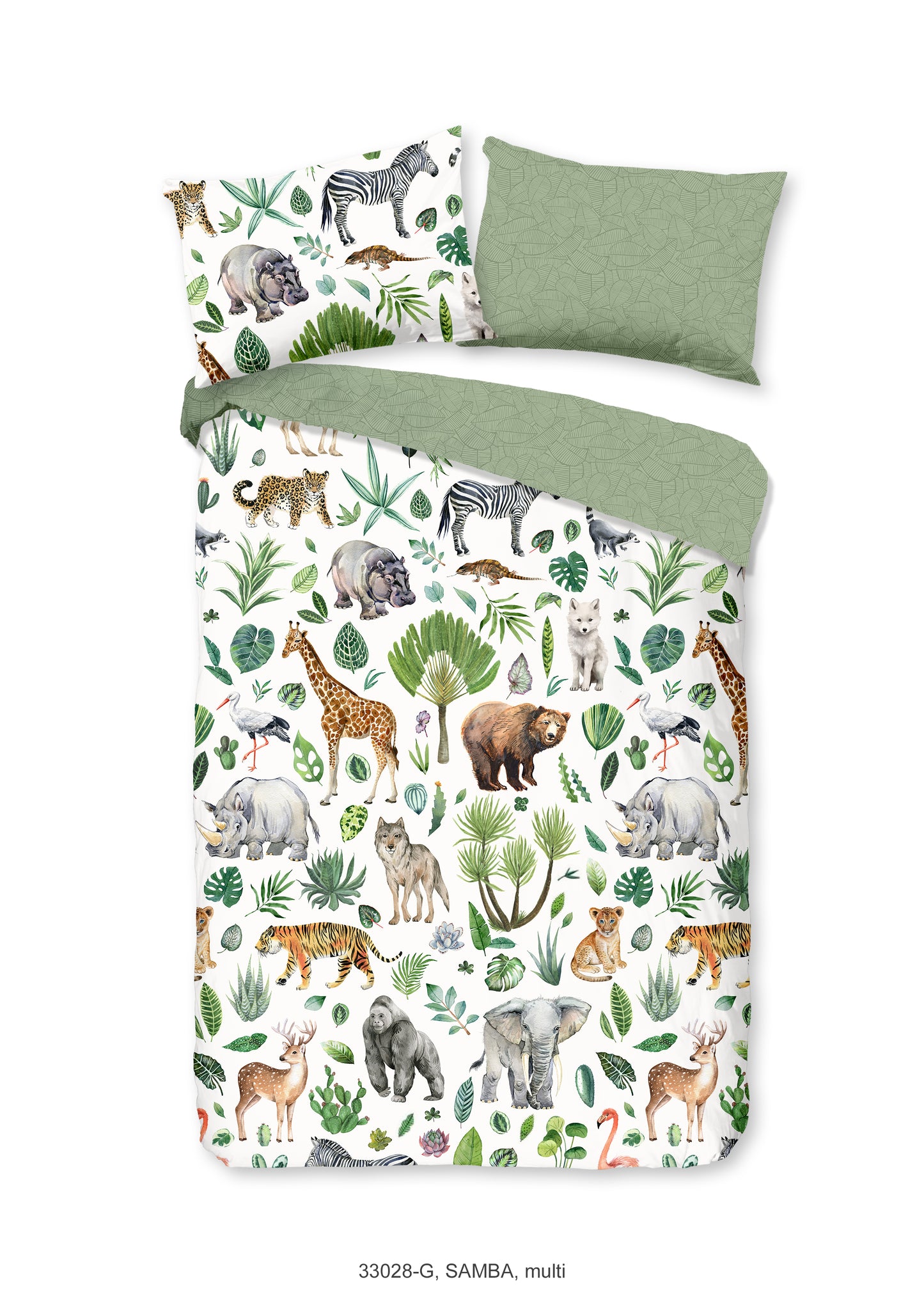 Kinderdekbedovertrek Good Morning Samba - Ledikant/ baby 100x135 cm
