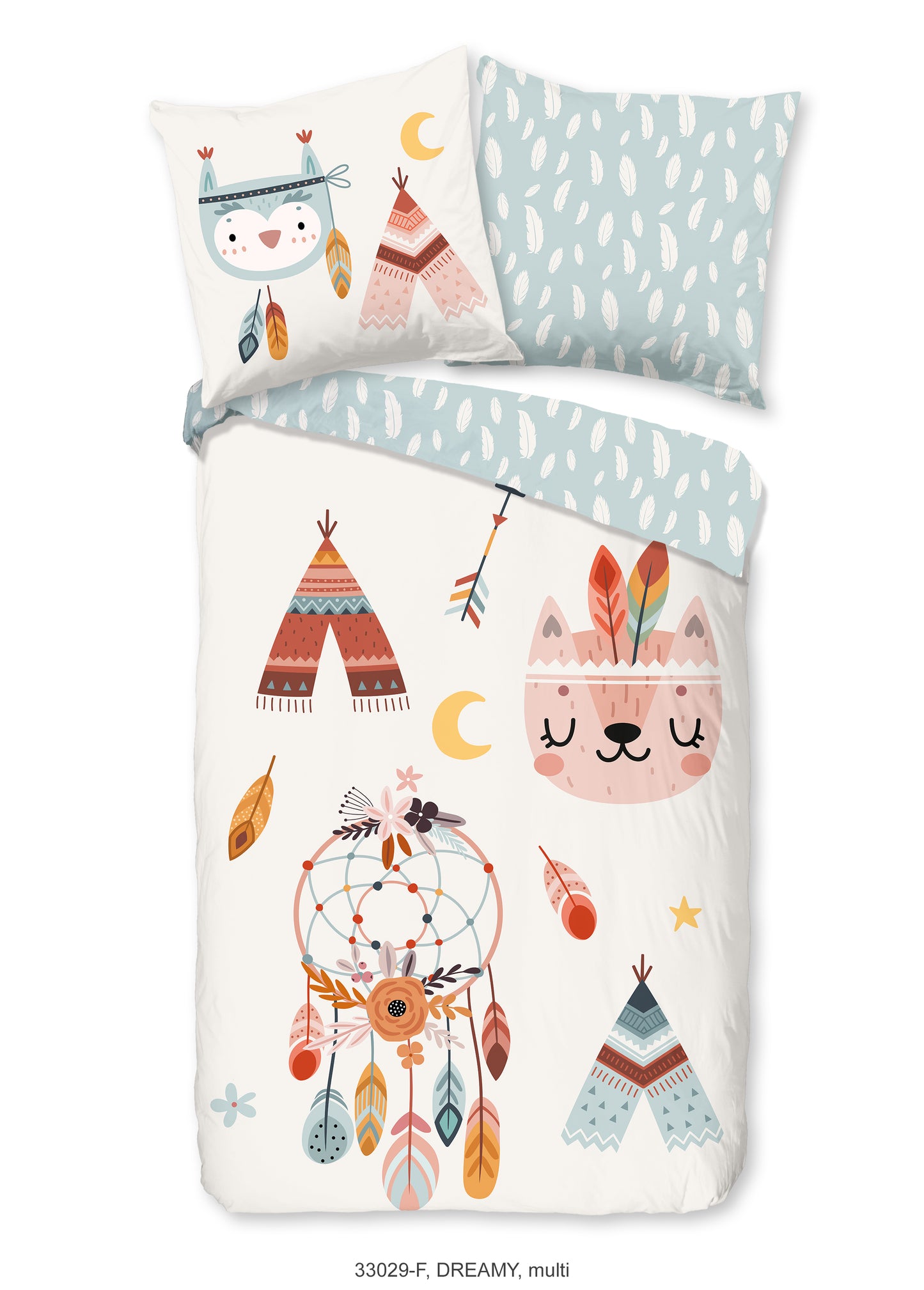 Kinderdekbedovertrek Good Morning Flanel Dreamy - Duitsland 135x200 + 1* 80x80 cm
