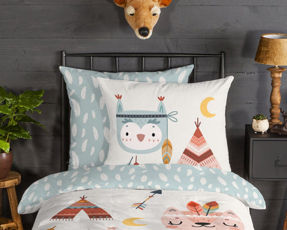 Kinderdekbedovertrek Good Morning Flanel Dreamy - Duitsland 135x200 + 1* 80x80 cm