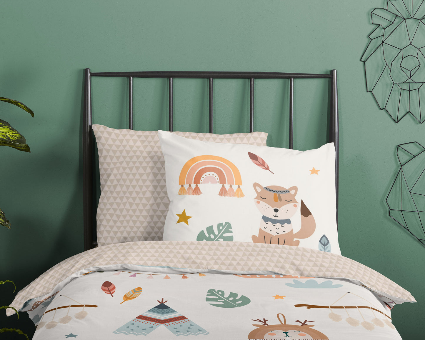 Kinderdekbedovertrek Good Morning Remi - 1 persoons 140Ã—200/220 cm