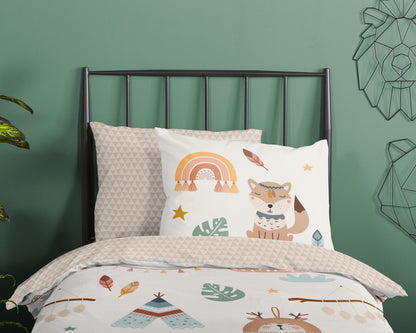 Kinderdekbedovertrek Good Morning Remi - 1 persoons 140Ã—200/220 cm