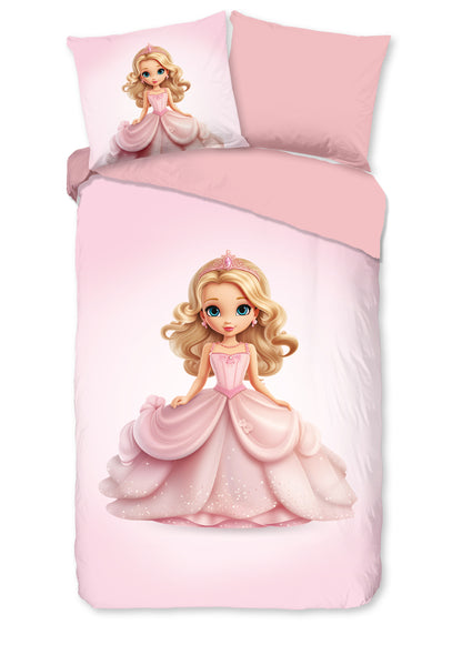 Kinderdekbedovertrek Pure microvezel Bella - 1 persoons 140Ã—200/220 cm