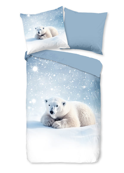 Kinderdekbedovertrek Good Morning Flanel Esben - Duitsland 135x200 + 1* 80x80 cm