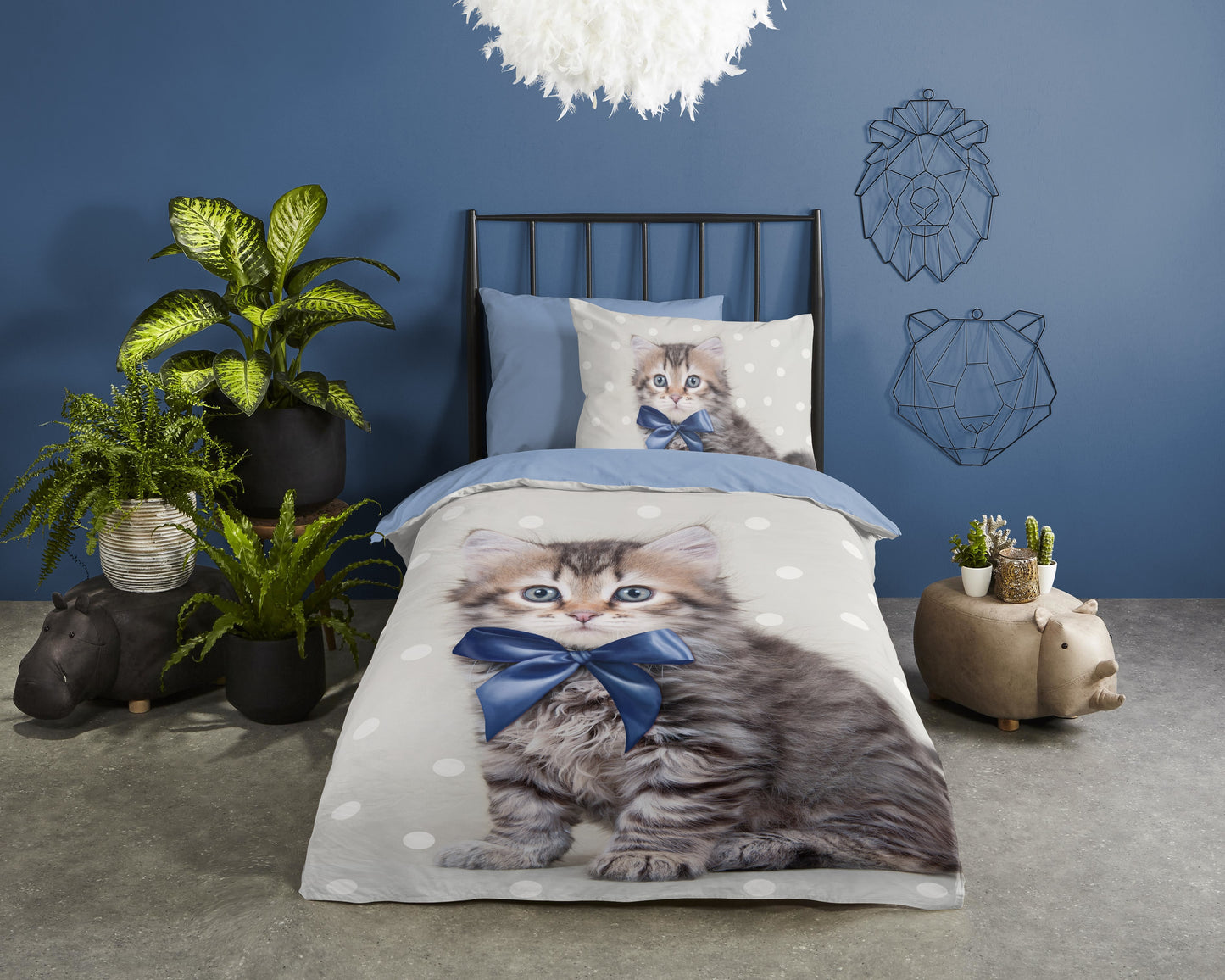 Kinderdekbedovertrek Good Morning Mae - 1 persoons 140Ã—200/220 cm