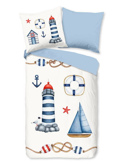 Kinderdekbedovertrek Pure microvezel Martitime - Duitsland 135x200 + 1* 80x80 cm