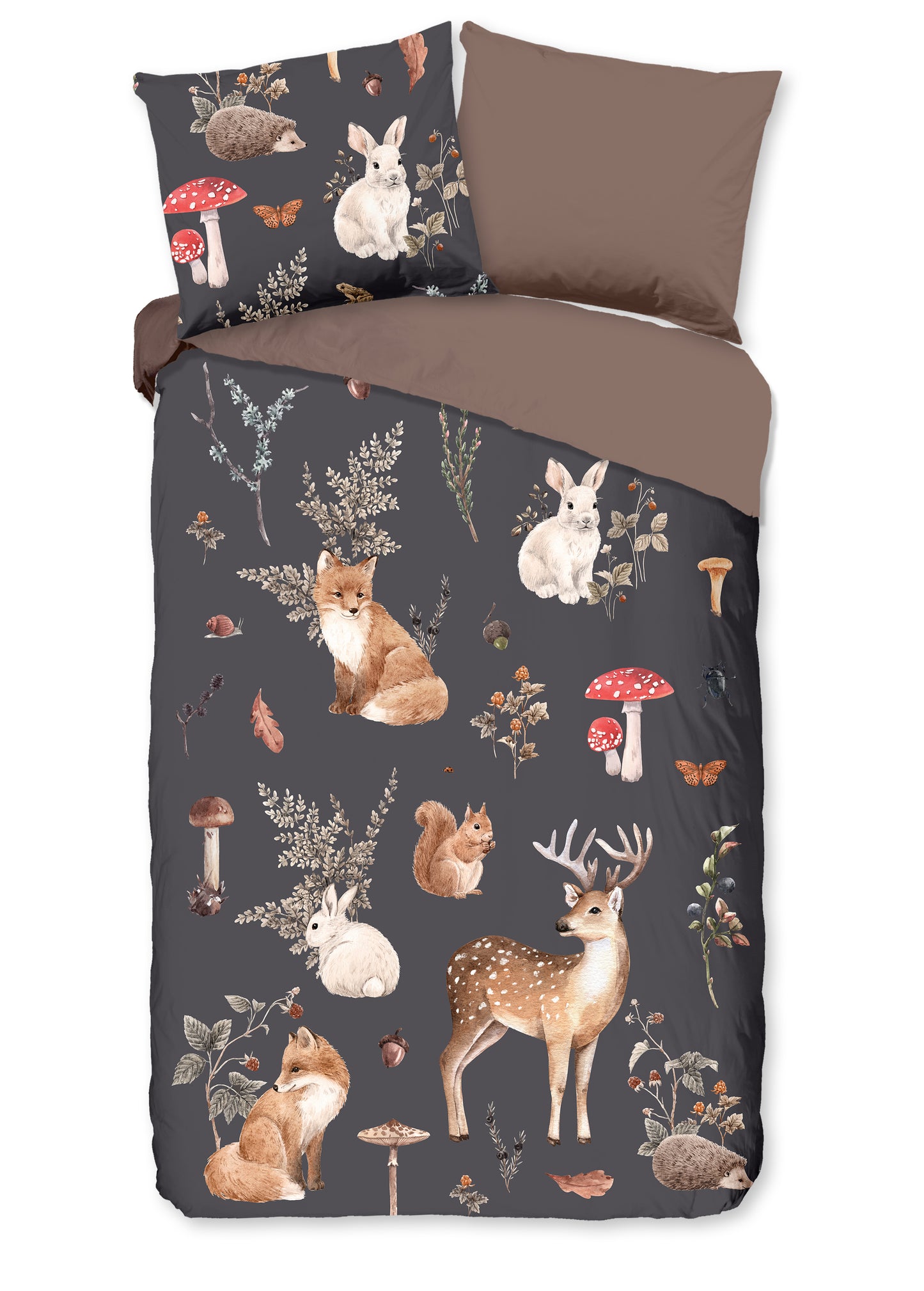 Kinderdekbedovertrek Pure microvezel Rox - 1 persoons 140Ã—200/220 cm