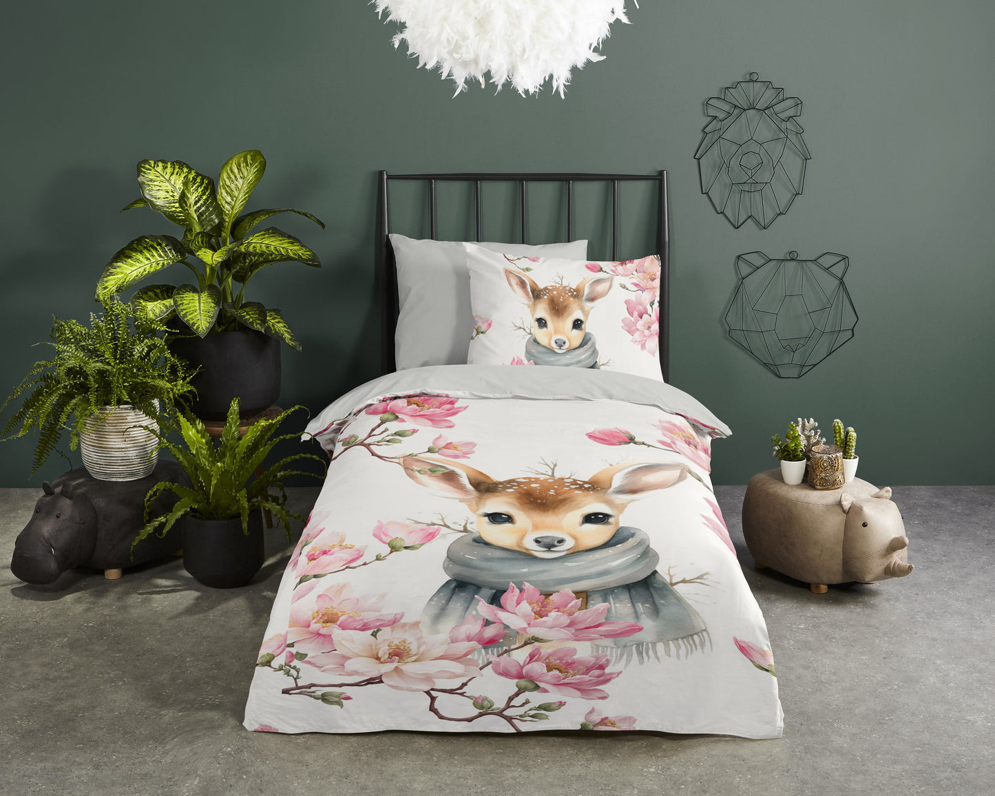 Kinderdekbedovertrek Good Morning Leone - 1 persoons 140Ã—200/220 cm