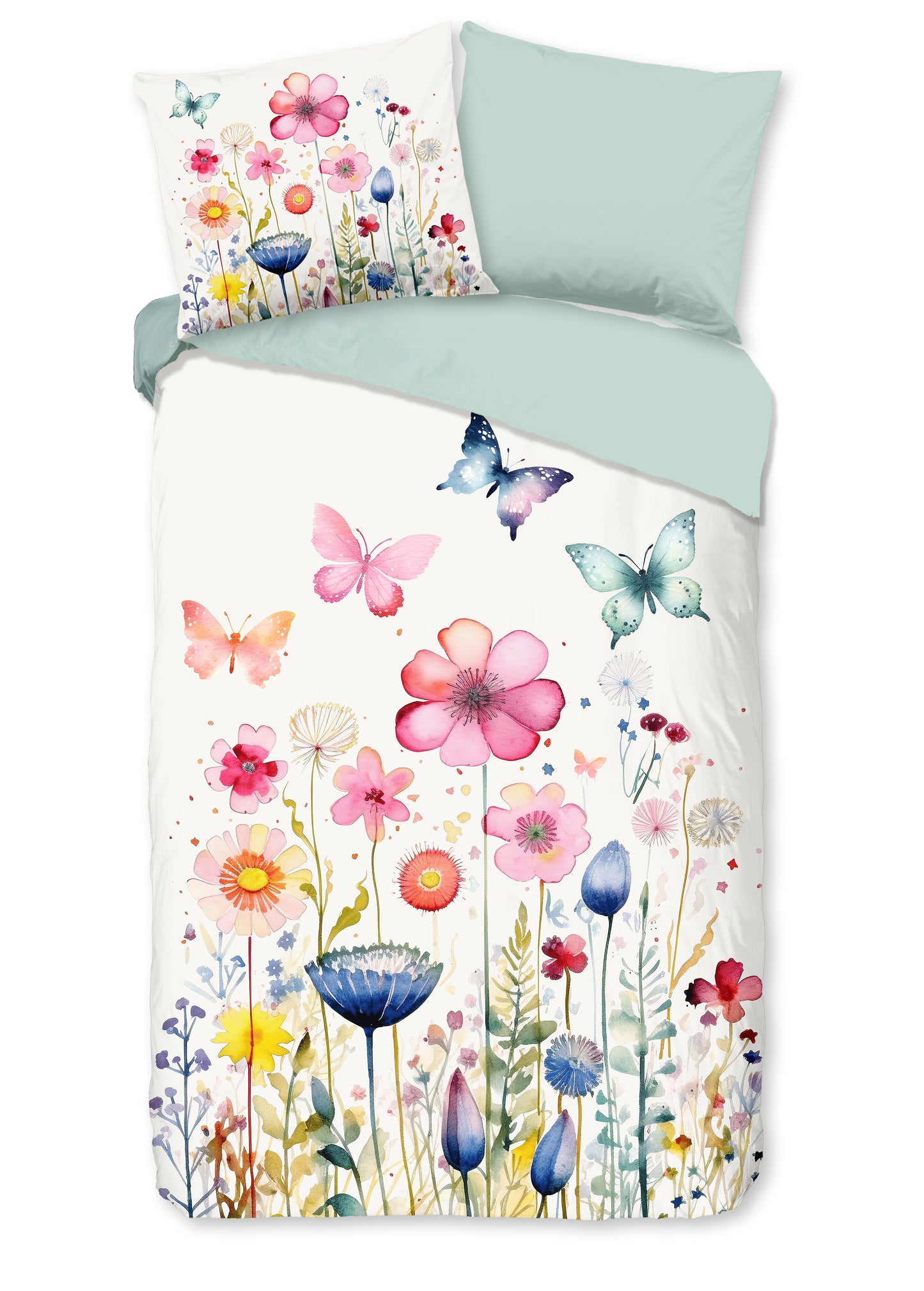 Kinderdekbedovertrek Pure microvezel Kiki - 1 persoons 140Ã—200/220 cm