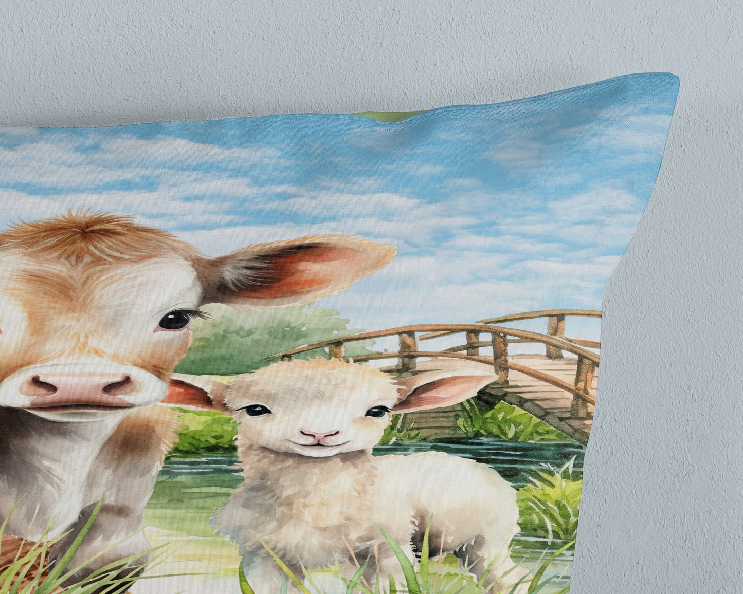 Kinderdekbedovertrek Pure microvezel Farm - 1 persoons 140Ã—200/220 cm