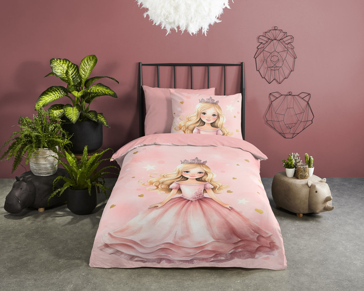 Kinderdekbedovertrek Good Morning Amelie - 1 persoons 140Ã—200/220 cm