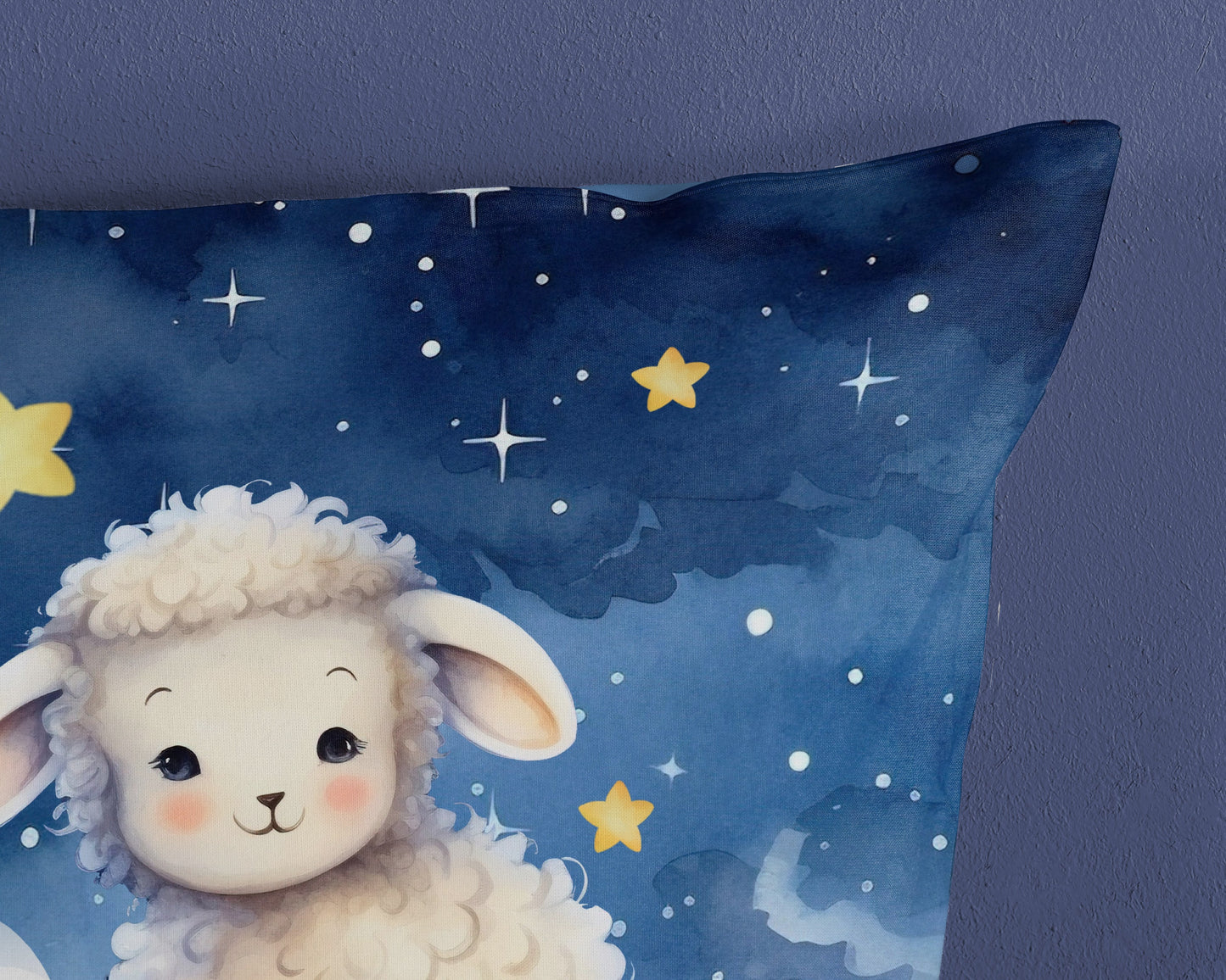 Kinderdekbedovertrek Pure microvezel Sheepy - 1 persoons 140Ã—200/220 cm