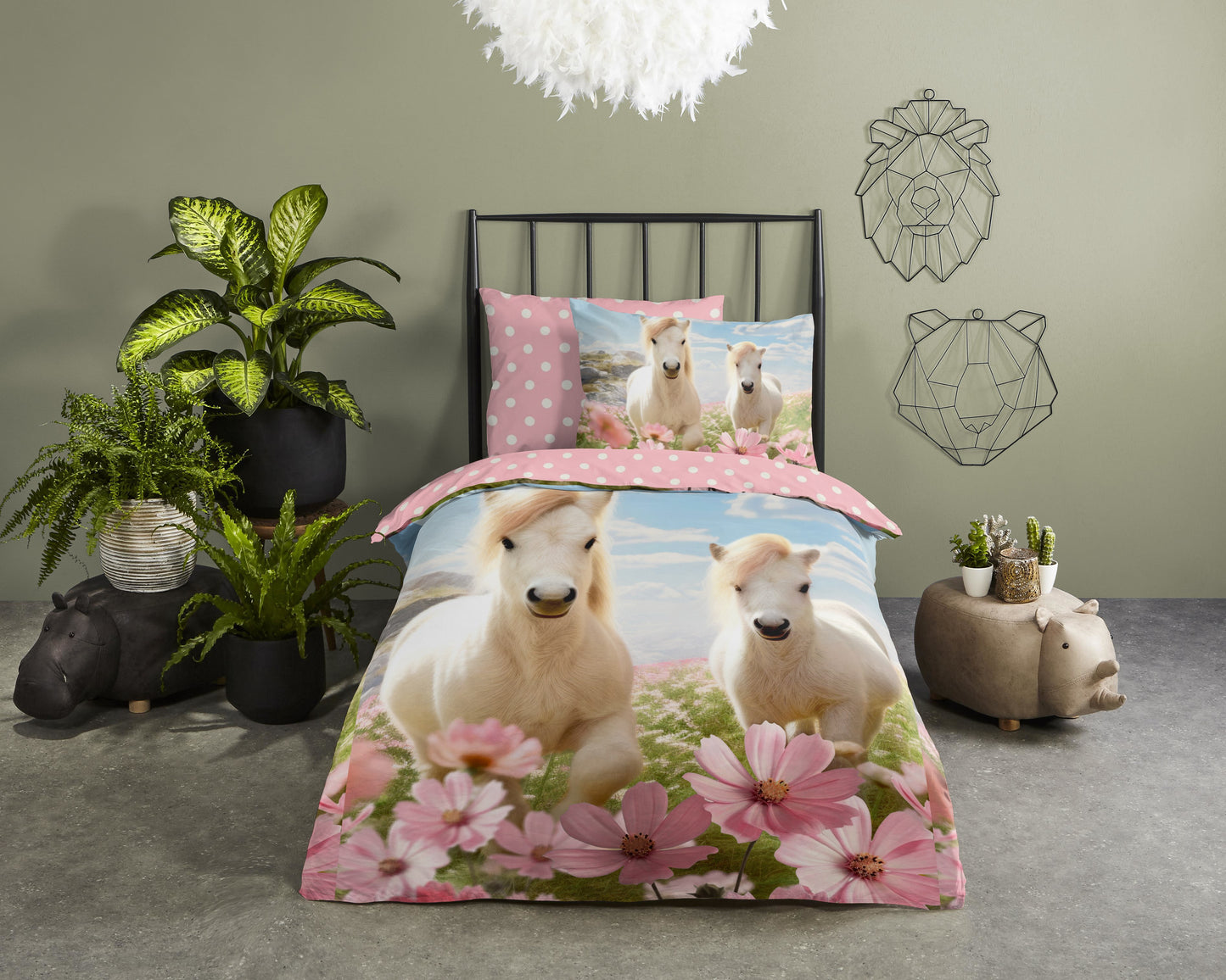 Kinderdekbedovertrek Good Morning Philou - 1 persoons 140Ã—200/220 cm