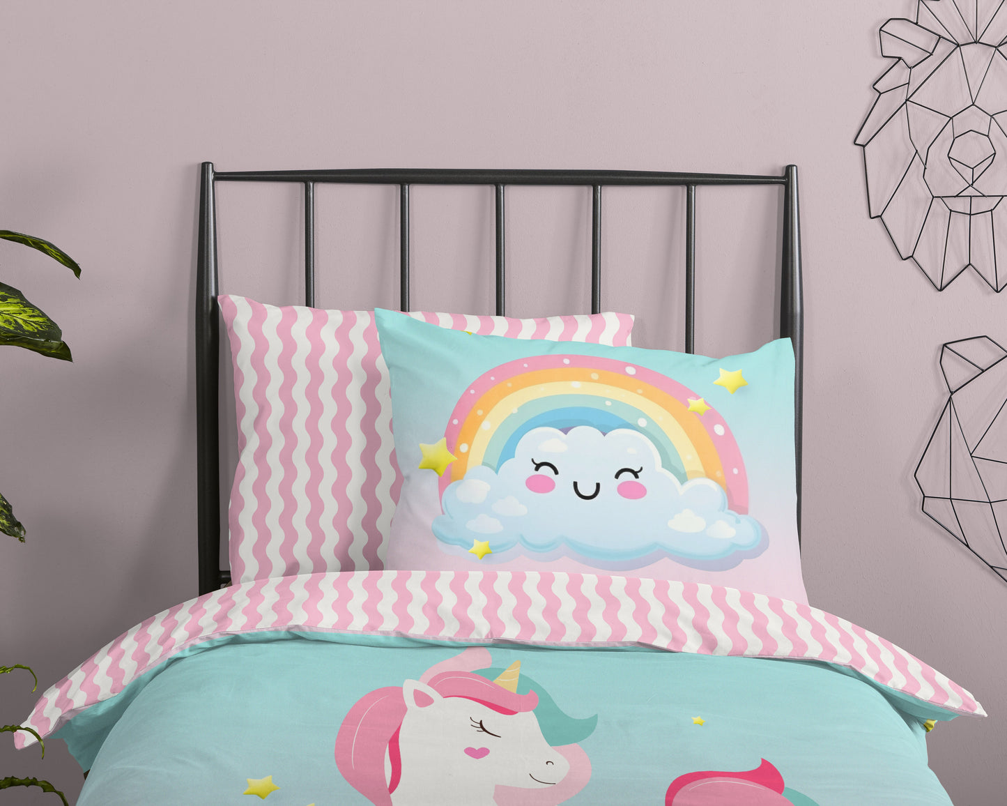 Kinderdekbedovertrek Good Morning Sweety - 1 persoons 140Ã—200/220 cm