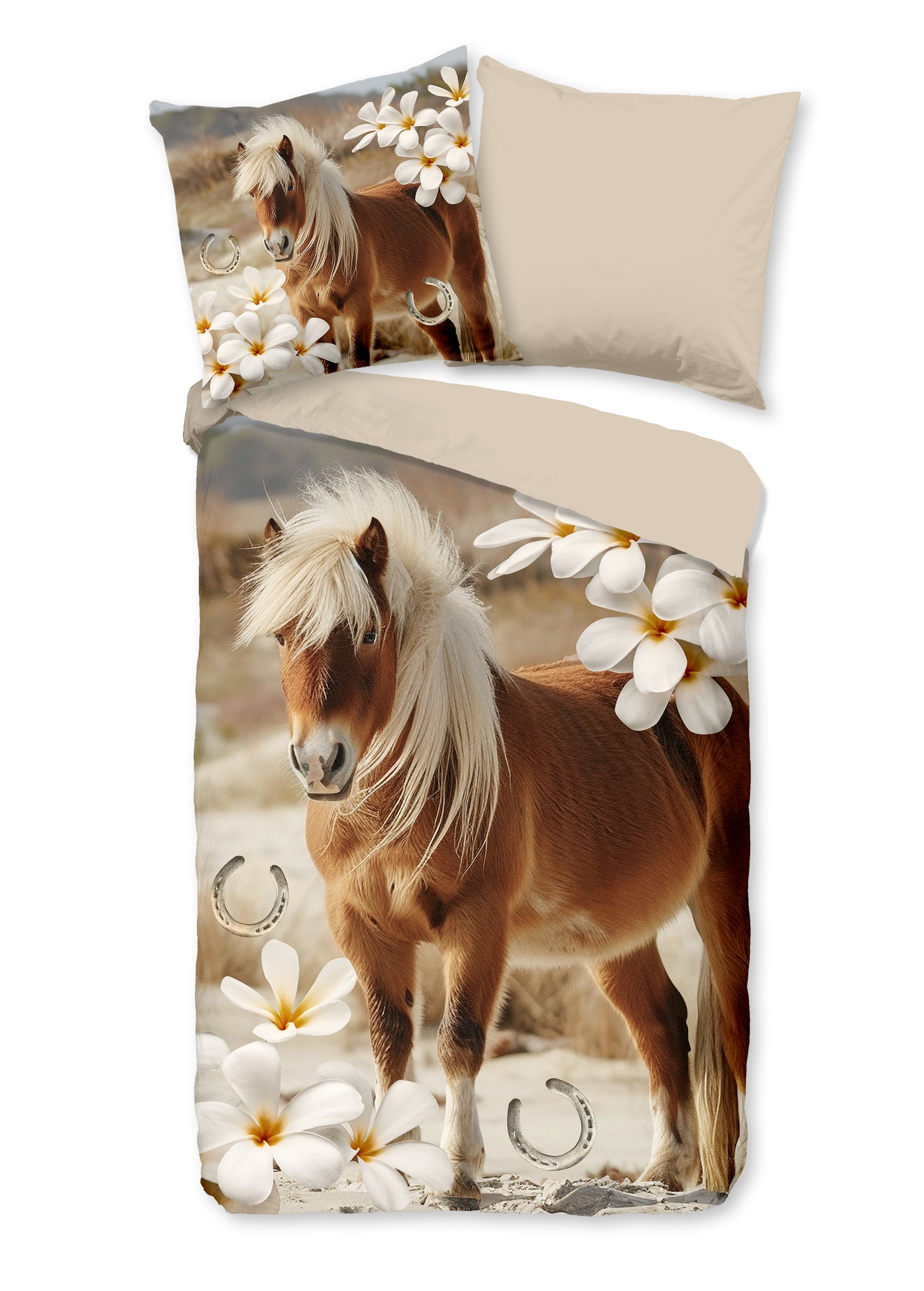 Kinderdekbedovertrek Pure microvezel Fabi - Duitsland 135x200 + 1* 80x80 cm