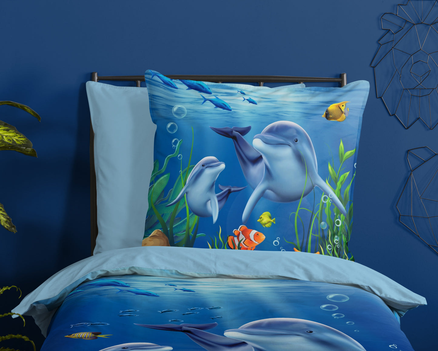 Kinderdekbedovertrek Pure microvezel Mare - Duitsland 135x200 + 1* 80x80 cm