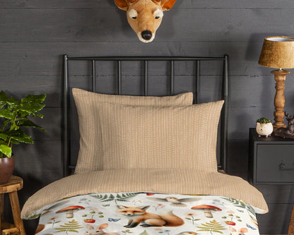 Kinderdekbedovertrek Good Morning Moss flanel - Peuter 120x150 cm