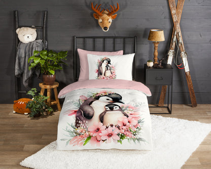 Kinderdekbedovertrek Good Morning Flanel Penny - 1 persoons 140Ã—200/220 cm