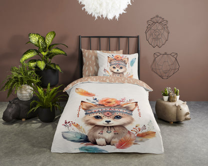 Kinderdekbedovertrek Good Morning Hay - 1 persoons 140Ã—200/220 cm