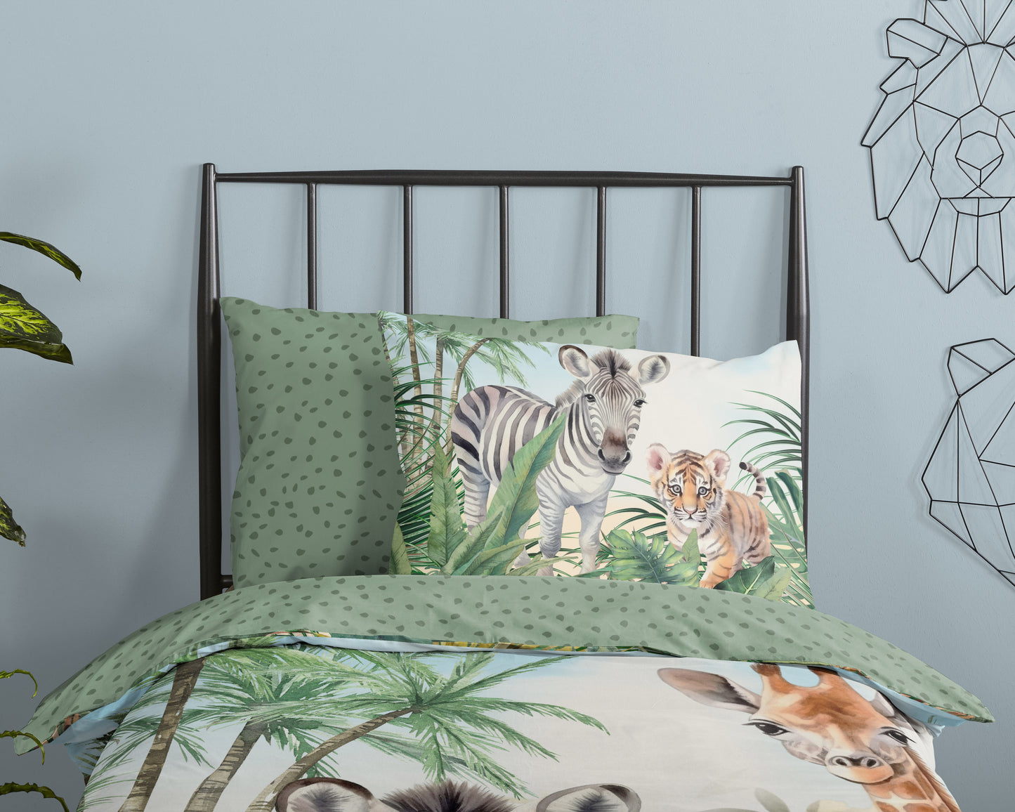 Kinderdekbedovertrek Good Morning Thabo - 1 persoons 140Ã—200/220 cm