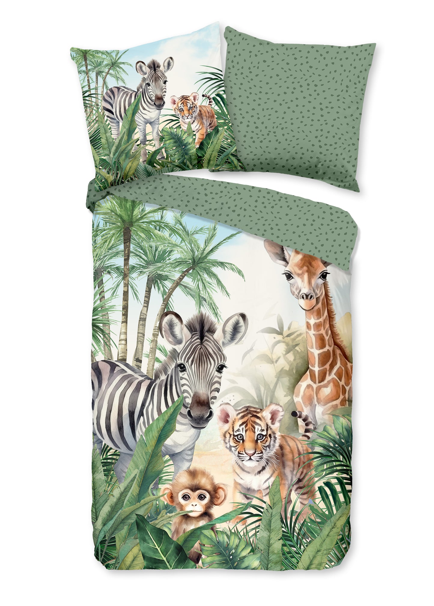 Kinderdekbedovertrek Good Morning Thabo - Duitsland 135x200 + 1* 80x80 cm