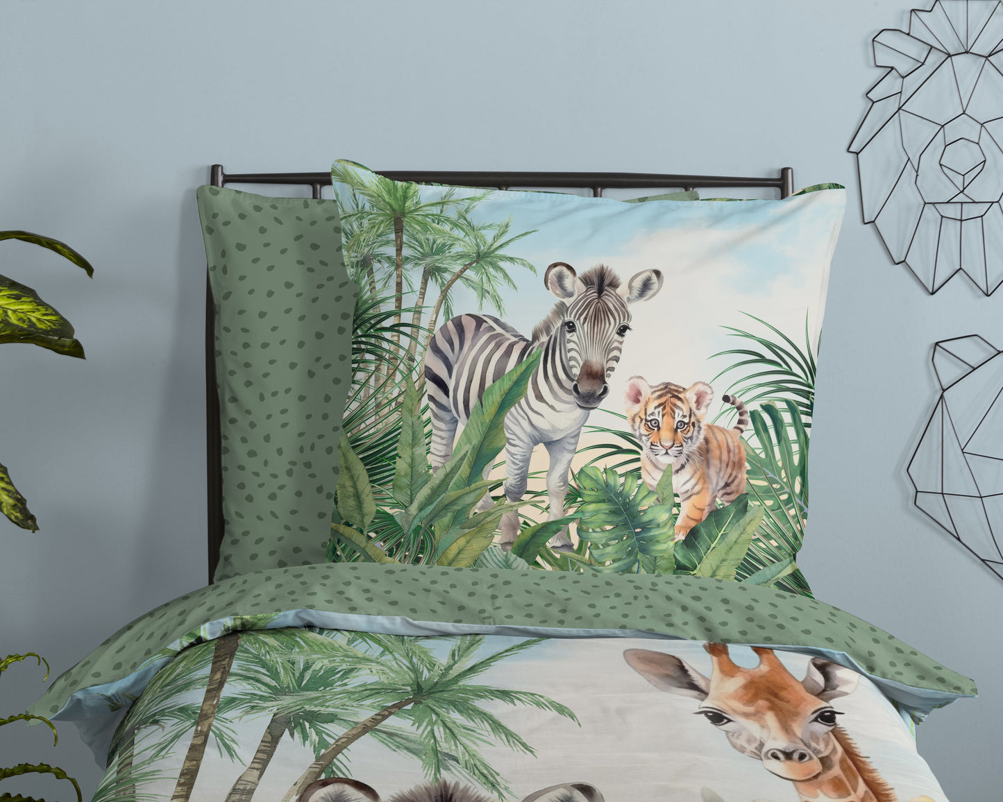 Kinderdekbedovertrek Good Morning Thabo - Duitsland 135x200 + 1* 80x80 cm