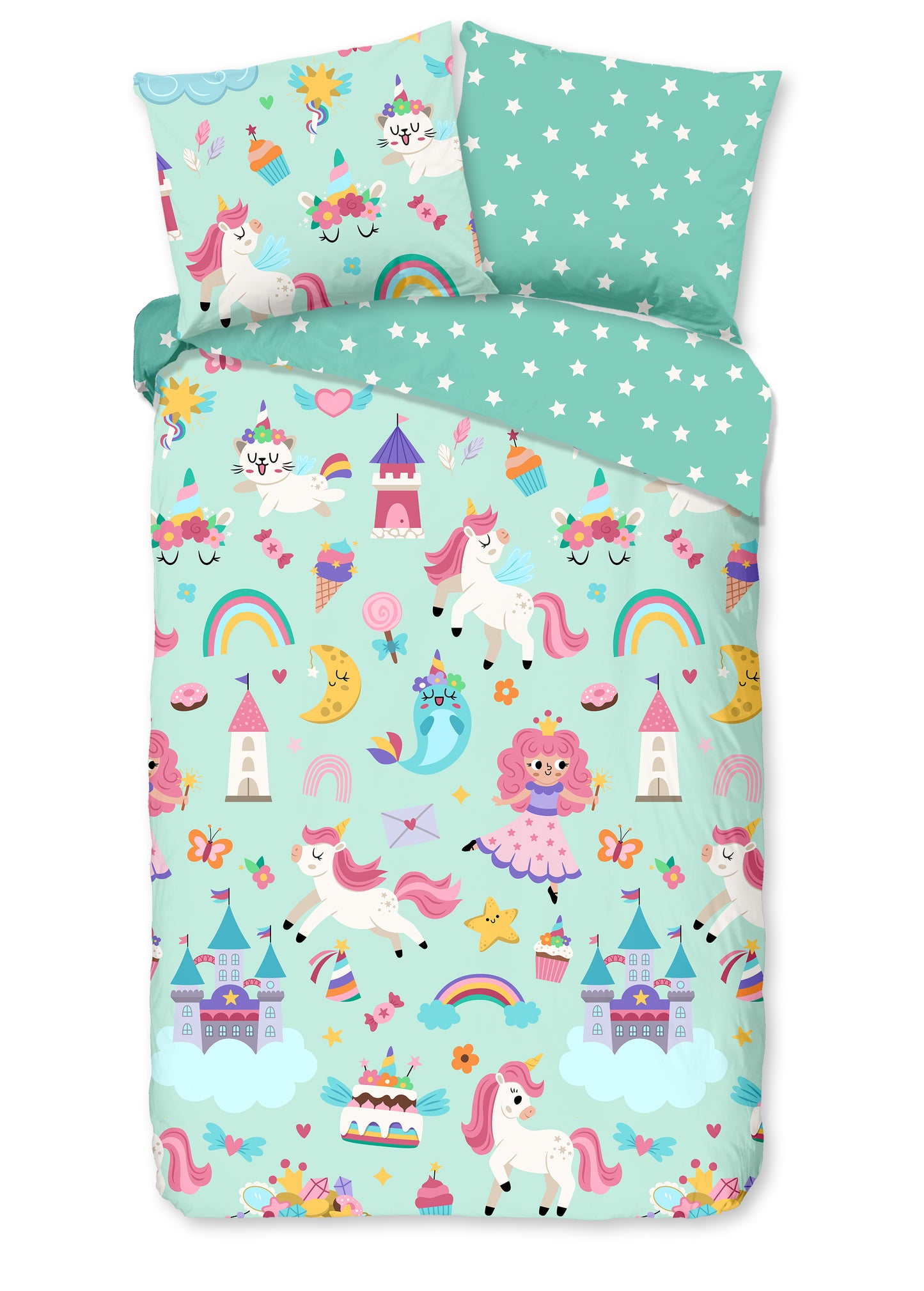 Kinderdekbedovertrek Good Morning Fantastic - 1 persoons 140Ã—200/220 cm