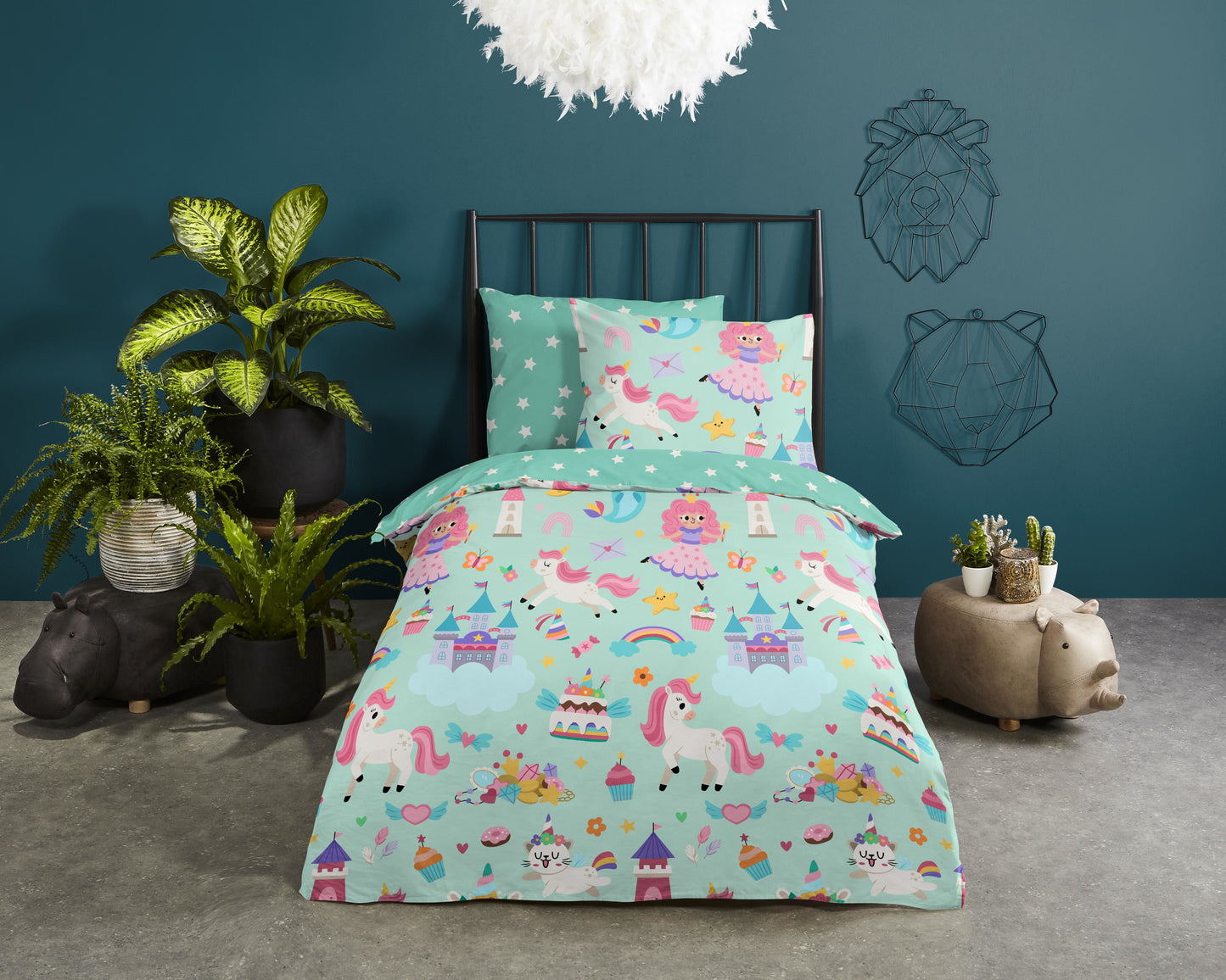 Kinderdekbedovertrek Good Morning Fantastic - 1 persoons 140Ã—200/220 cm