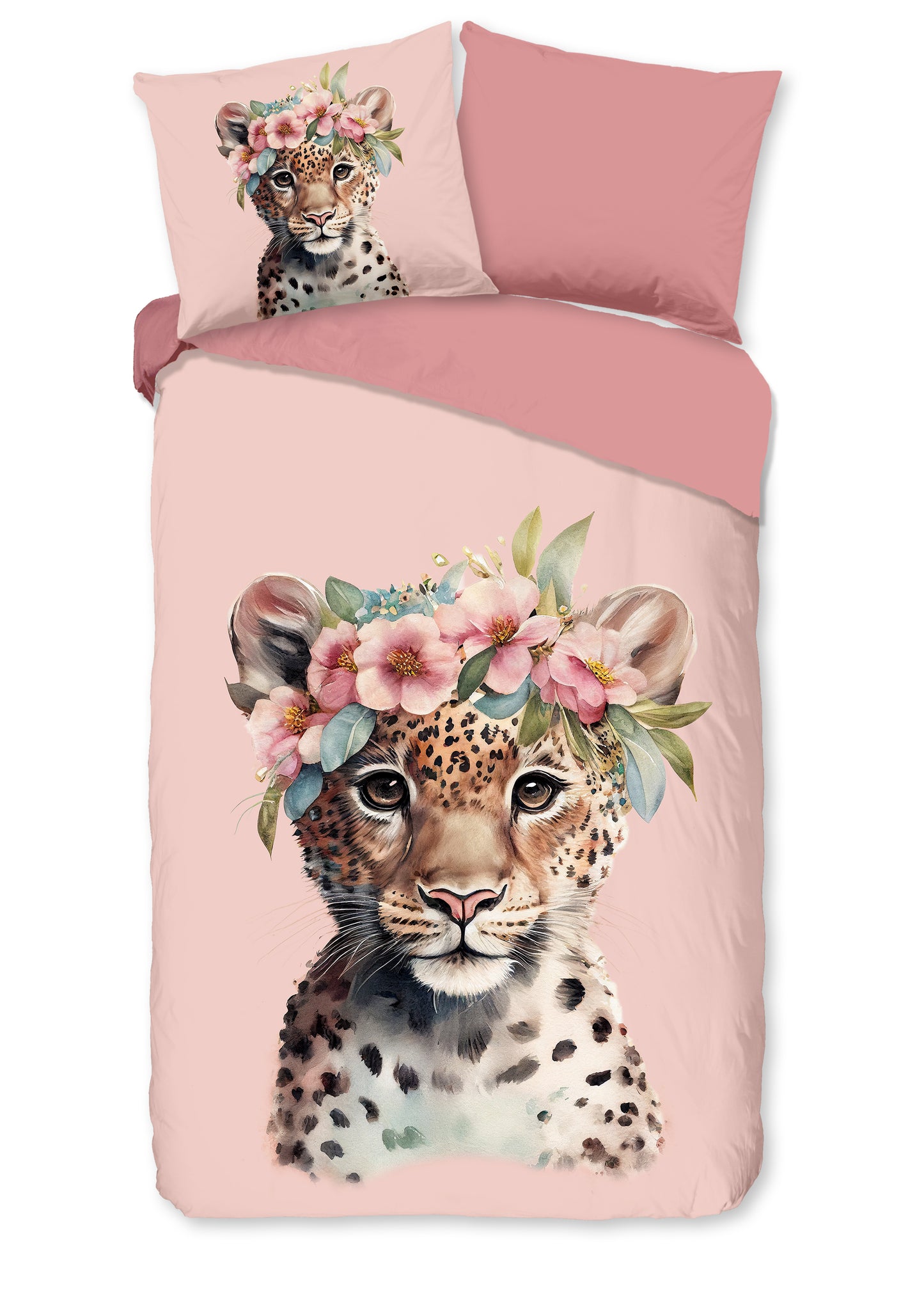 Kinderdekbedovertrek Good Morning Flanel Kiran - 1 persoons 140Ã—200/220 cm