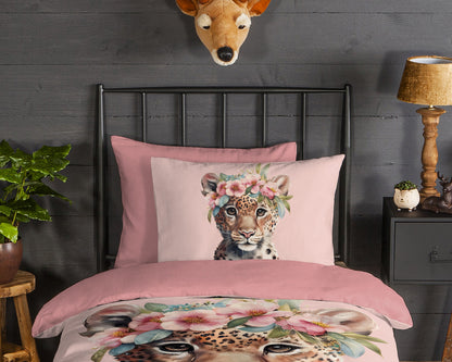 Kinderdekbedovertrek Good Morning Flanel Kiran - 1 persoons 140Ã—200/220 cm