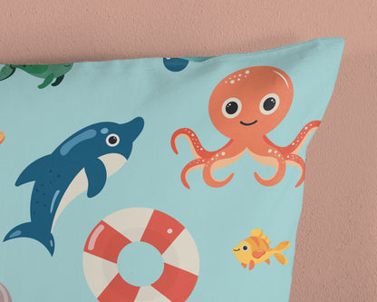 Kinderdekbedovertrek Pure microvezel Sailor - 1 persoons 140Ã—200/220 cm