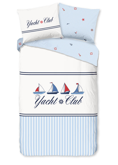 Dekbedovertrek Good Morning Yachtclub - 1 persoons 140Ã—200/220 cm