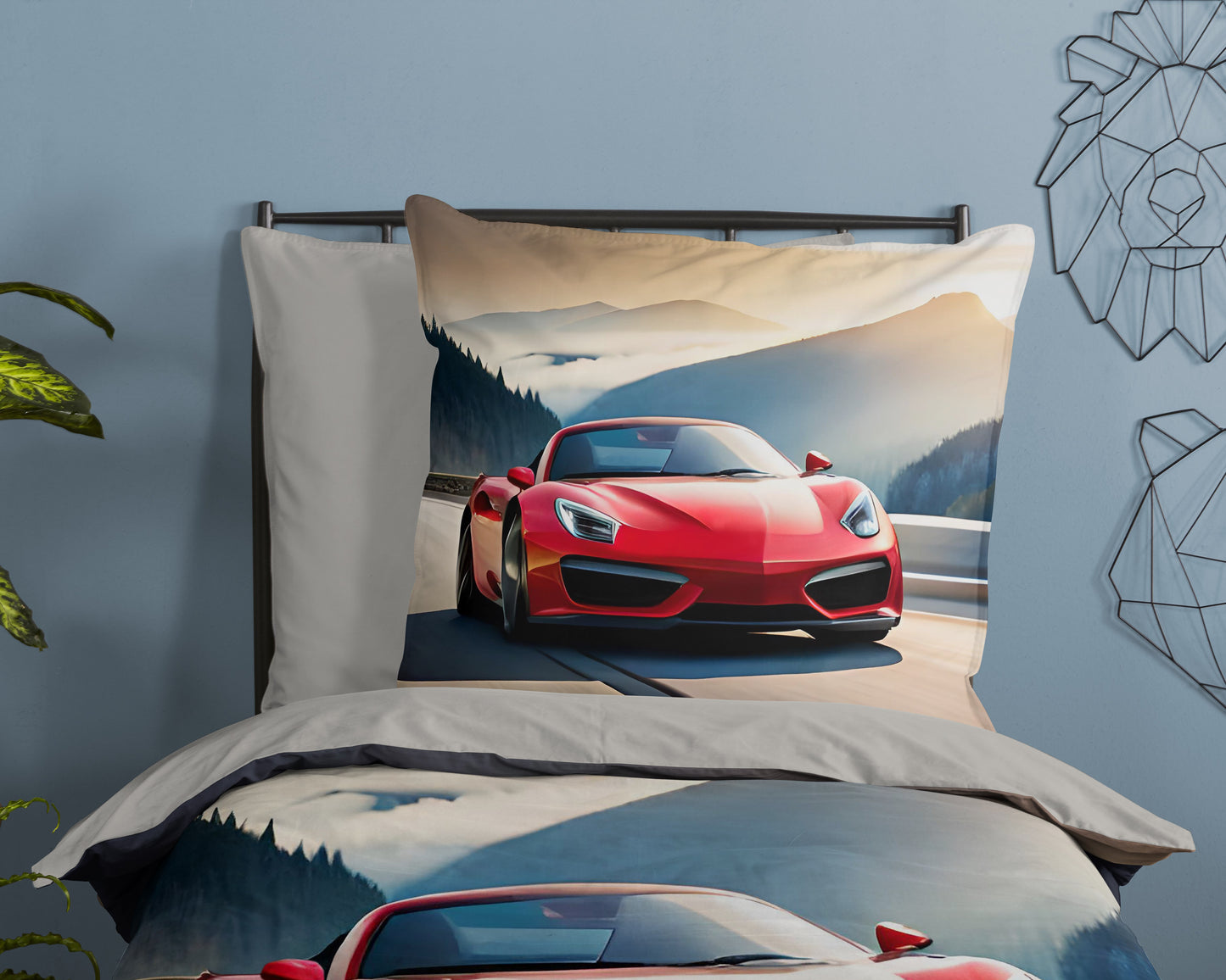Kinderdekbedovertrek Good Morning Cabrio - Duitsland 135x200 + 1* 80x80 cm